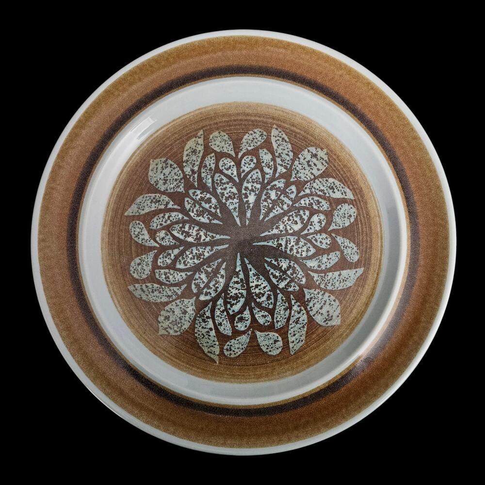 Franciscan Madeira Earthenware Dinner Plates Set of 2 Brown Floral USA